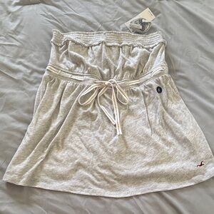 Women’s Hollister Gray strapless top, Sz Sm. New